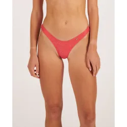 Braga de bikini en forma de v con tejido de lurex