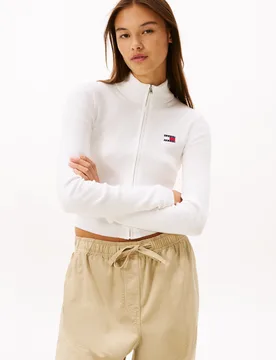 TJW ZIP HIGH NECK CARDIGAN EXT female - XL - FashionsVida