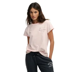 Maglietta A Maniche Corte Luxe Casual Classic Chalk Pink S
