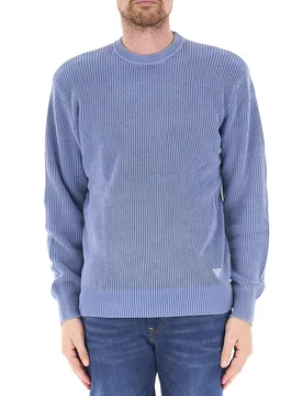 Maglione girocollo AZZURRO POLVERE L - Guess - FashionsVida