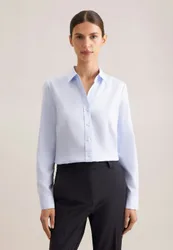 Hemdbluse aus Twill slim fit Blau 46