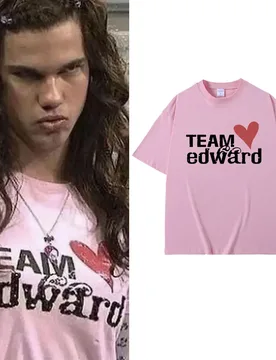 Jacob Wears Team Edward Same Style T Shirt Twilight Fans Clothing Vintage T Shirts Men Women Cotton Casual Oversized T-shirts - Aliexpress - FashionsVida