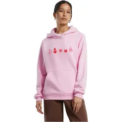 Felpa Con Cappuccio Christmas Elements Fluffy Soft Pink XS