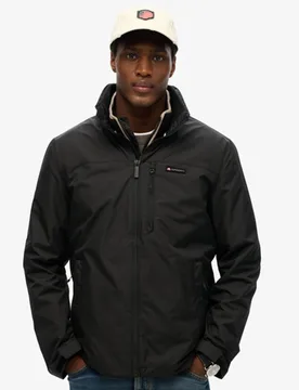 Superdry Men's Windjacke Ohne Kapuze mit Logo Schwarz - Größe: XL - 94.99 - FashionsVida