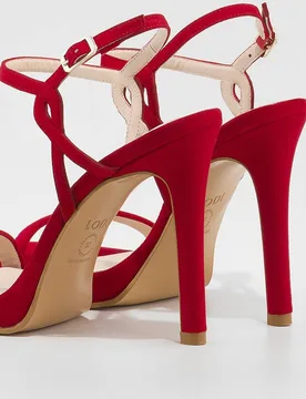 Sandalias de tacón de mujer en ante - Lodi - FashionsVida