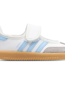 Samba Baby Shoes - White - Size 5.5K - Leather - White - Size: 5.5K - Adidas - FashionsVida