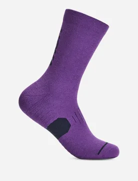 Graphic Crew Run Sock in Virtual Violet, Size Large - HOKA - FashionsVida