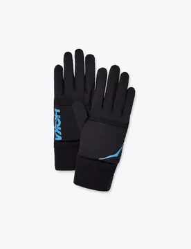 ColdSnap Fleece Gloves in Black, Size Large - HOKA - FashionsVida