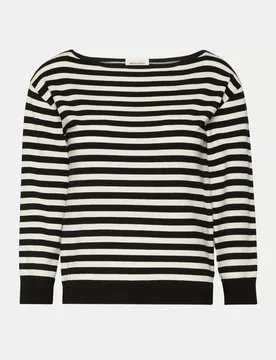 Streifenpullover WKDSTECCA Schwarz L - Weekend Max Mara - FashionsVida