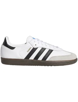 Chaussures de skate - Samba ADV Footwear White/Core Black/Gum5 - Taille 39 1/3 - Blanc - Adidas Originals - FashionsVida