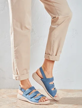 Pagen Sandale "Andrea" blau - 3Pagen - FashionsVida