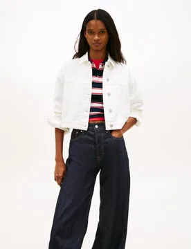 Chaqueta vaquera de mujer oversized cropped de - Tommy Jeans - FashionsVida