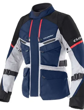 Giacca Moto Donna SCOUT 5 WP navy rosso taglia XS - Clover - FashionsVida