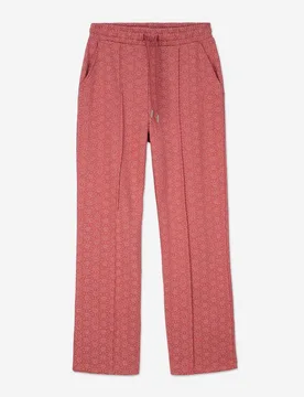 Women's Pleated Wide Leg Trouser in Red Size: 8 - Red - Size: 8 - Enorsia - FashionsVida