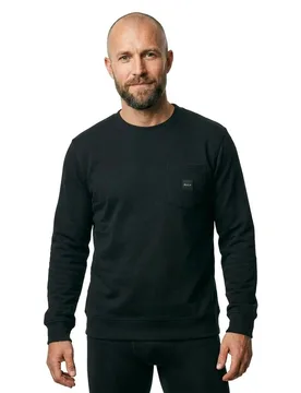 Sweat-shirt Square Pocket Black S - Makia - FashionsVida