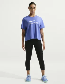T-Shirt Pro - Bleu - female - Size: S - Nike - FashionsVida