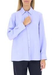 Camicia in seta AZZURRO OXFORD 40