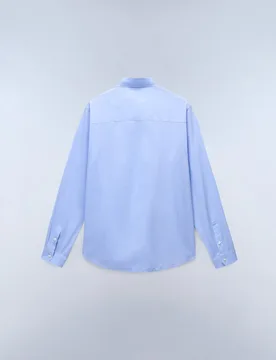 Camisa en popelin de hombre terra de manga larga - Napapijri - FashionsVida