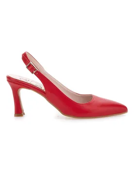 Décolleté Rosse Slingback con Tacco Medio 2371 38 - PITTARELLO GLAM - FashionsVida
