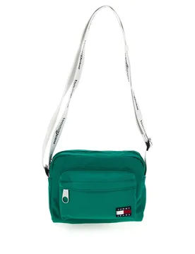 Borsa a Tracolla Verde in Tessuto con Tracolla con Logo Tommy Jeans 18462 - Tommy hilfiger - FashionsVida