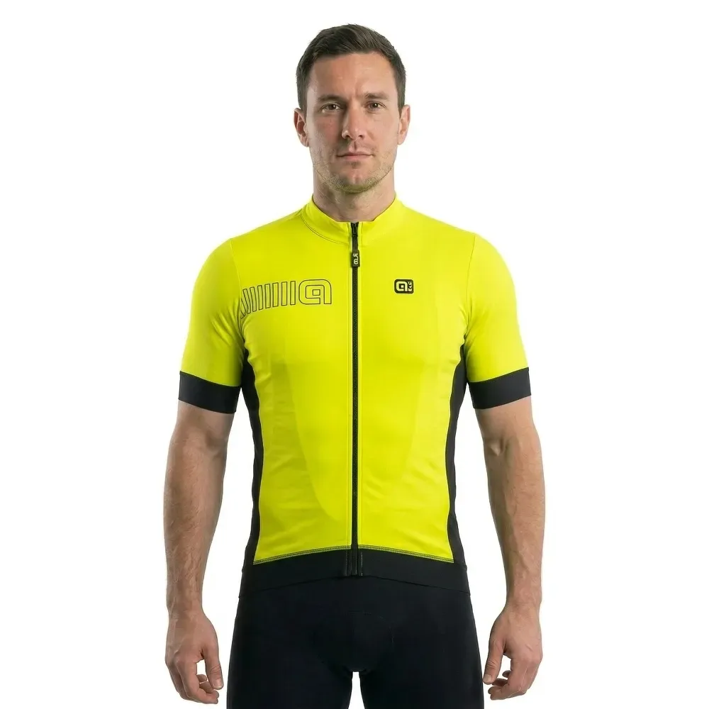 Maillot à Manches Courtes Solid Color Block - Ale - FashionsVida