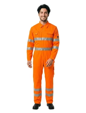Combinaison Avec Poches Pour Genouillères Safe Classic 00419 Hi-Vis Orange 72 - MASCOT - FashionsVida