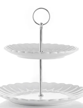 Etagere „Luxe“ 2-stufig weiß - Price & Kensington - FashionsVida