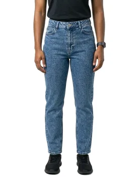 Jeans A Vita Alta Moni Straight Fit Az358mb Medium Blue Denim 27 - Noisy may - FashionsVida