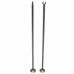 Tennis Net Support Posts 2 Units White One Size