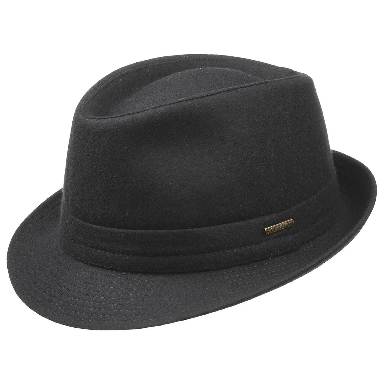 Benavides Trilby Wool Hat by - black - Female - Size: 60 cm - Stetson - FashionsVida