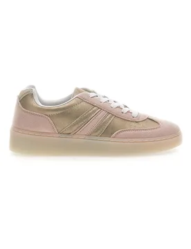 Sneakers Rosa e Oro con Suola in Gomma 23786 36 - TALEMI - FashionsVida