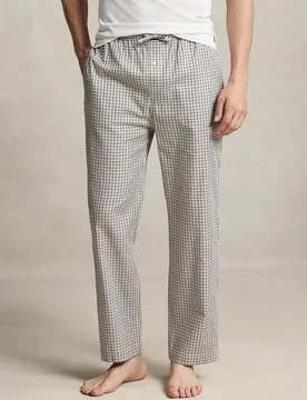 Pantalón de pijama de hombre de algodón con cuadros - Ralph Lauren - FashionsVida