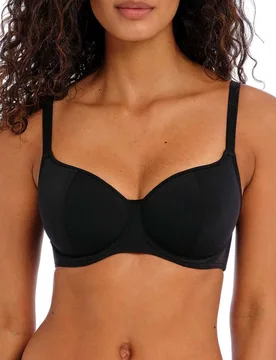 Womens Jewel Cove Sweetheart Bikini Top - Black Polyamide - Size 38ff - Freya - FashionsVida
