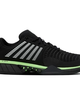 Express Light 3 All Court Shoes Black/Soft Neon Green UK 12 - K-swiss - FashionsVida
