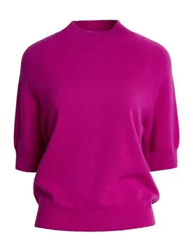 Rollkragenpullover Damen Magenta XS Damen - Mia Fratino - FashionsVida