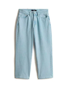 Jean Check 5 Mid Rise Straight Light Stonewash 26 - Vans - FashionsVida