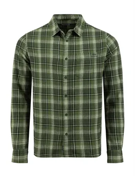 Weird Fish Broxton Long Sleeve Herringbone Check Shirt Size 5XL - men men all-mens men shirts men shirts long-sleeve new-arrivals all new-arrivals men - Duck Green - FashionsVida