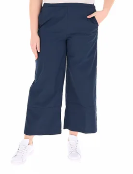Pantalone wide leg BLU NAVY XS - JURERE - FashionsVida