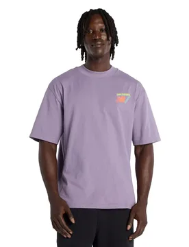 New - Classic Tri-Logo Heat Map T-Shirt - T-Shirt-kurzarm - violett - Herren - Size: S - Balance - FashionsVida