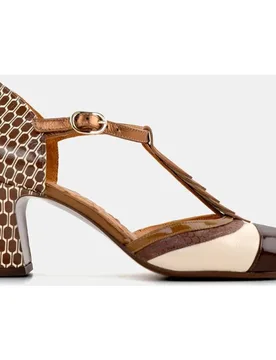 Zapato mujer en piel con tacon y con cierre hebilla - Chie Mihara - FashionsVida