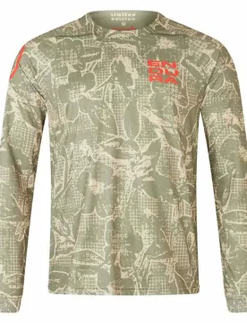 Maglia Da Enduro A Maniche Lunghe Grid Floral Ltd Tweed Green - Endura - FashionsVida