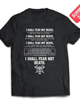 I Shall Fear Not Death Norse Vi king Fighting Slogan Gym T-Shirt Short Sleeve Casual 100% Cotton O-Neck Mens T-shirt Size S-3XL - Aliexpress - FashionsVida