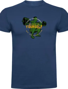 T-shirt à Manches Courtes Believe Denim Blue L - Kruskis - FashionsVida