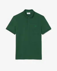 Mens Paris Strech Pique Polo Shirt Green Cotton - Size Medium