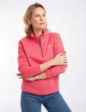 Avery Womens 1/4 Zip Sweatshirt - - Size: 22 - Weird Fish - FashionsVida