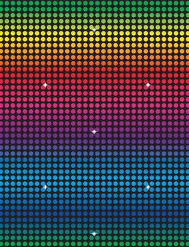 Disco Wanddekoration 1,2 x 9 Meter Seventies-Flair - 360 Degrees - FashionsVida