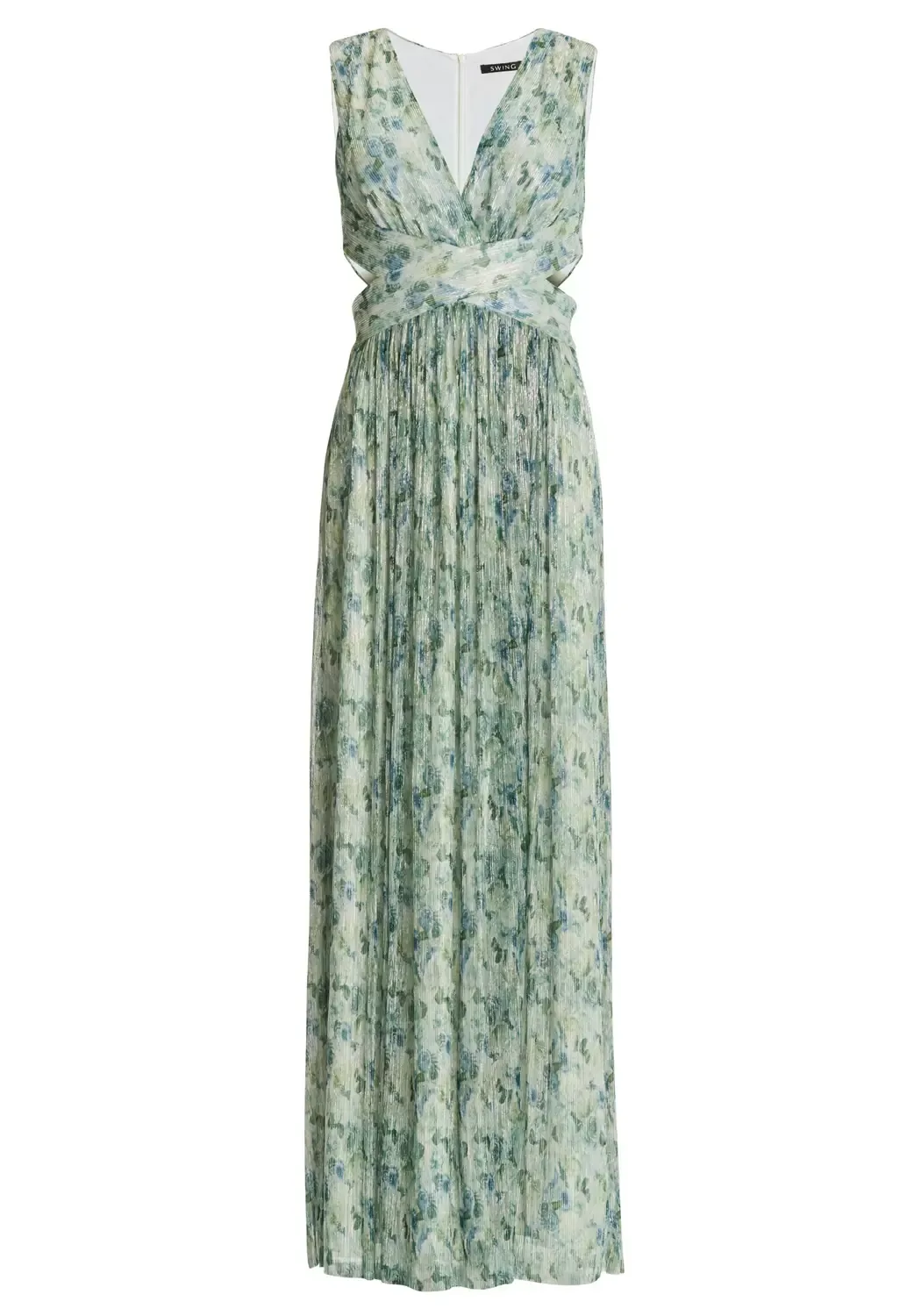 Abendkleid aus Plissee Jersey mit C female - 40 - FashionsVida