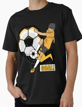 GOAL!!!!!! Funny Football Gift T shirt for Soccer Sport 100% cotton Short sleeve Graphic clothes US Size Tops S-6XL - Aliexpress - FashionsVida