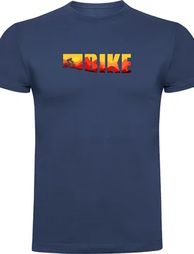 Maglietta A Maniche Corte Sunset Denim Blue - Kruskis - FashionsVida