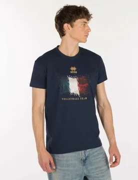 T-Shirts & Poloshirts Naz. Italia Volley Ita Er 06 Mc Ad Eu Xxl;Eu M Male - Errea - FashionsVida